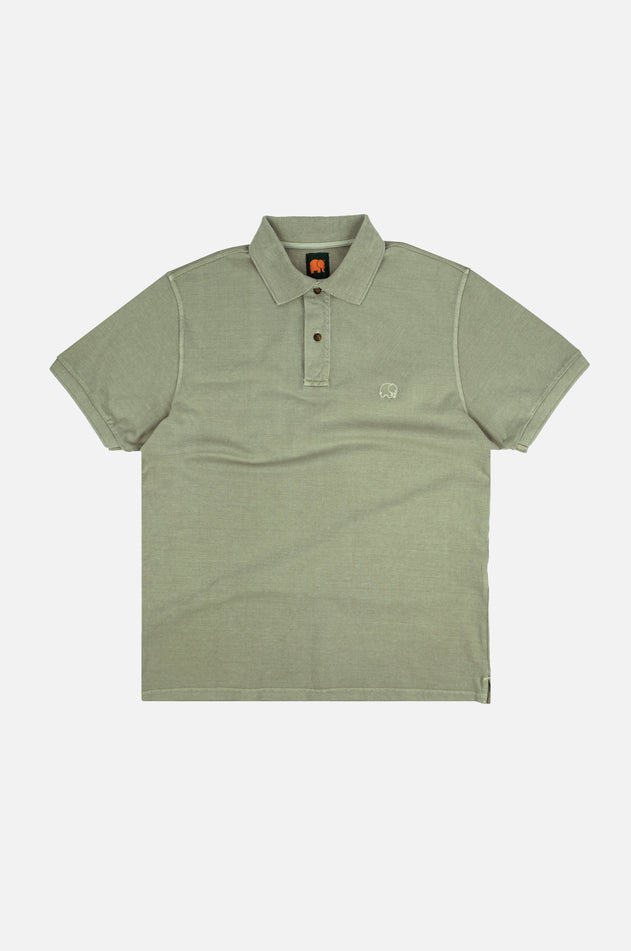 Men's Essential Pigment Polo Reseda Green