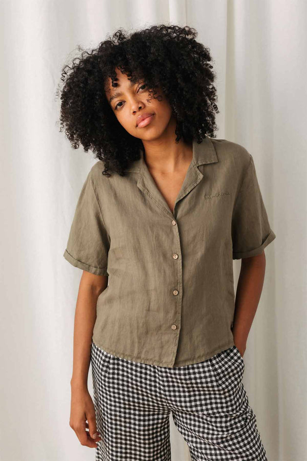 Rano Shirt Light Khaki - IVALO.COM