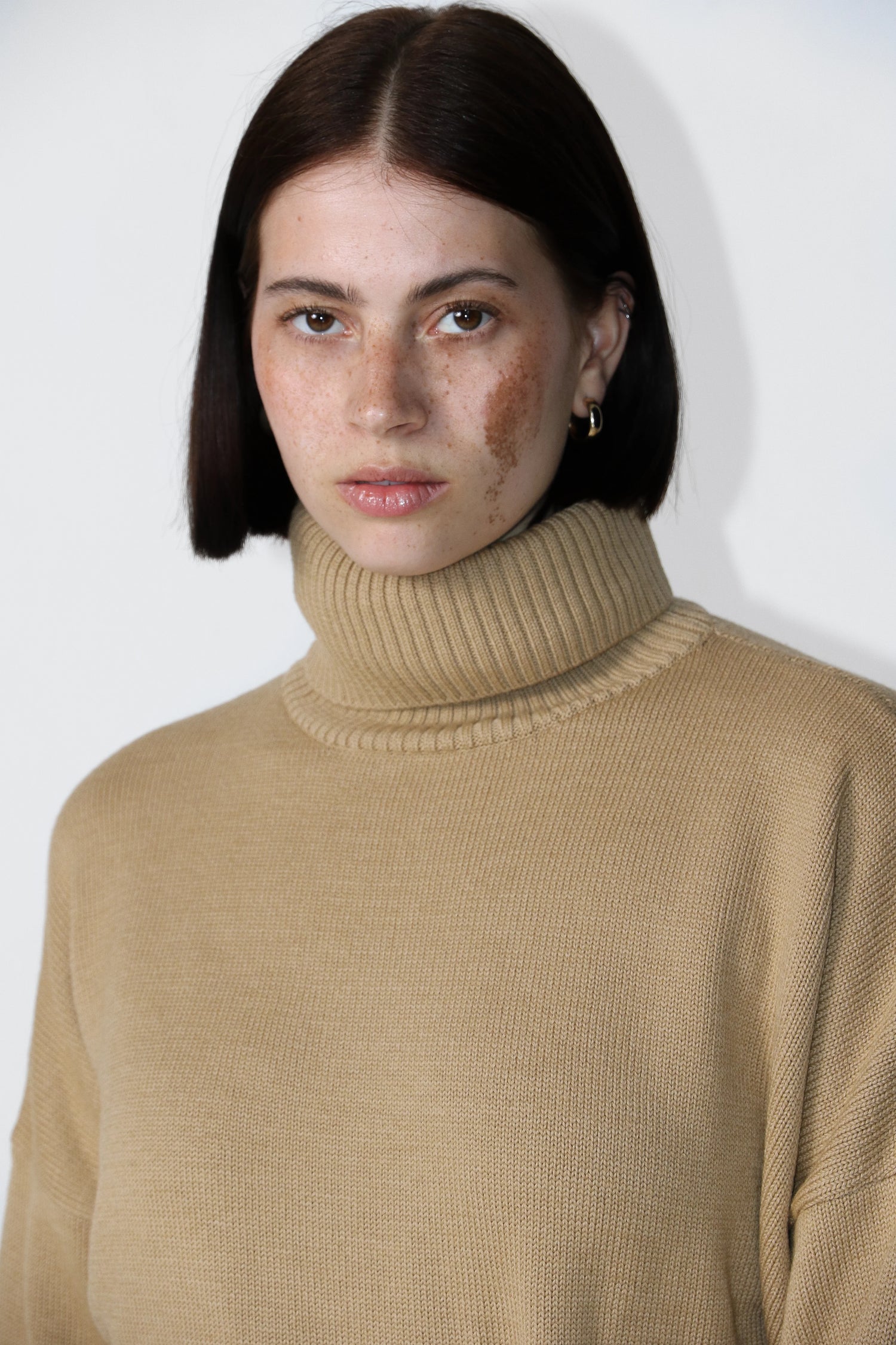 Heavy Roll Neck Camel