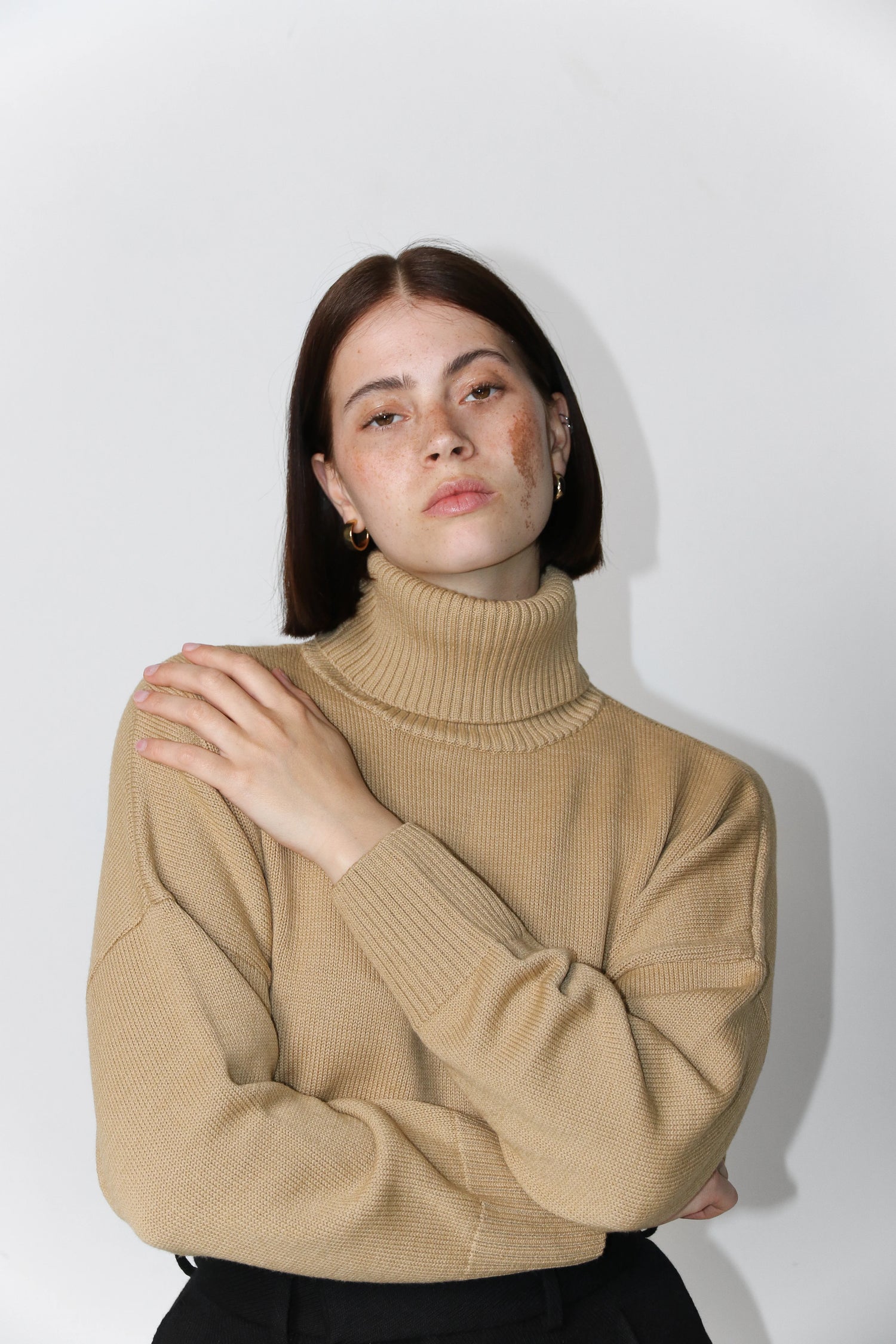 Heavy Roll Neck Camel