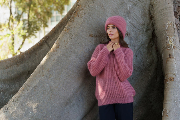 Robin Mohair Knit Powder Pink