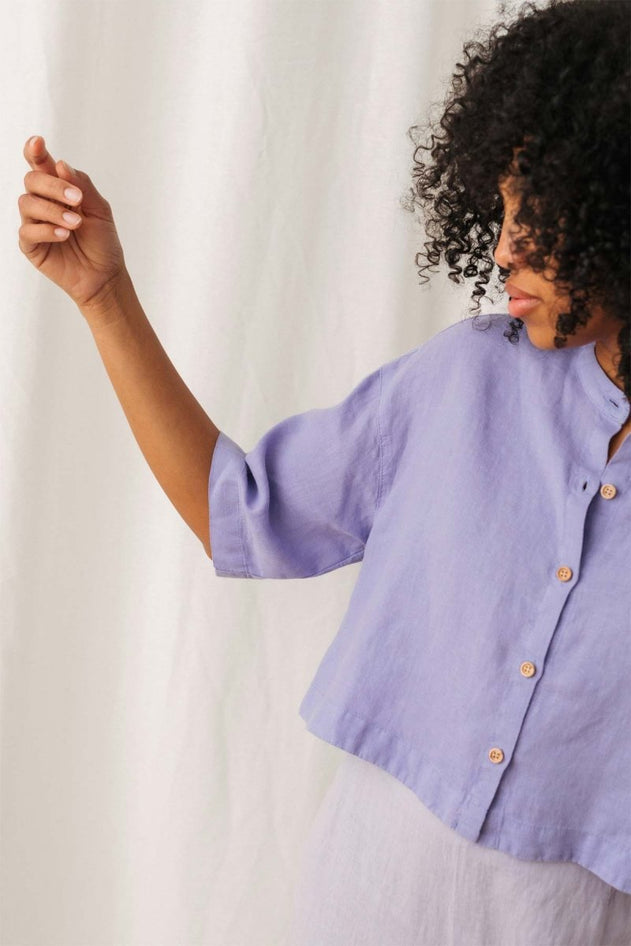 Sandon Shirt Medium Purple - IVALO.COM