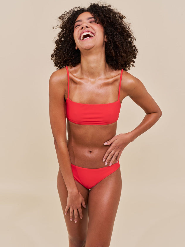 Sanur Bandeau Bikini Top Heat