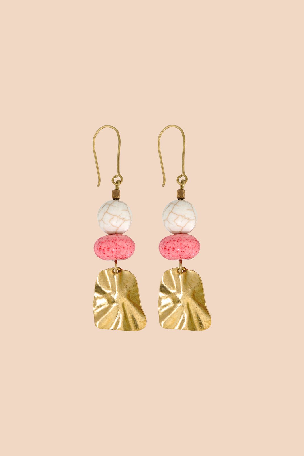 Sara Earrings Pink/Gold