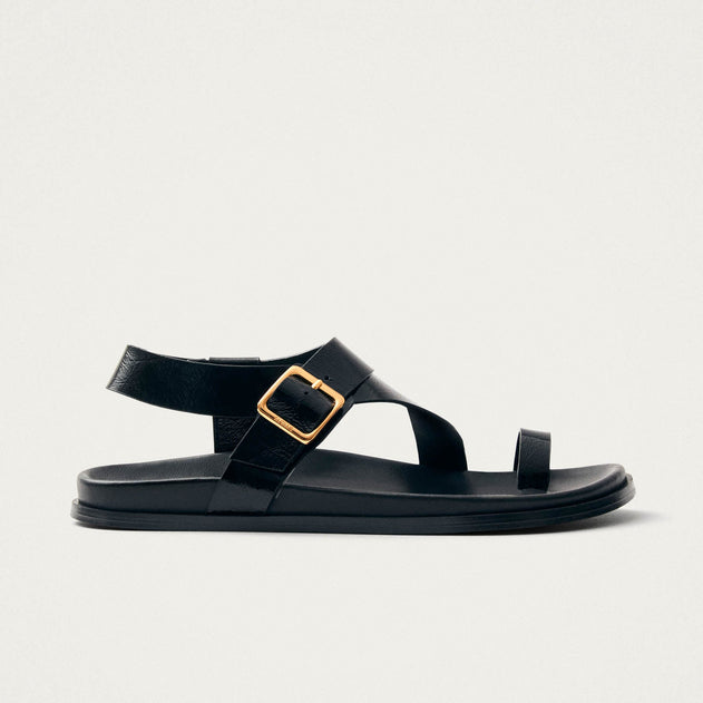 Siren Leather Sandals Onix Black