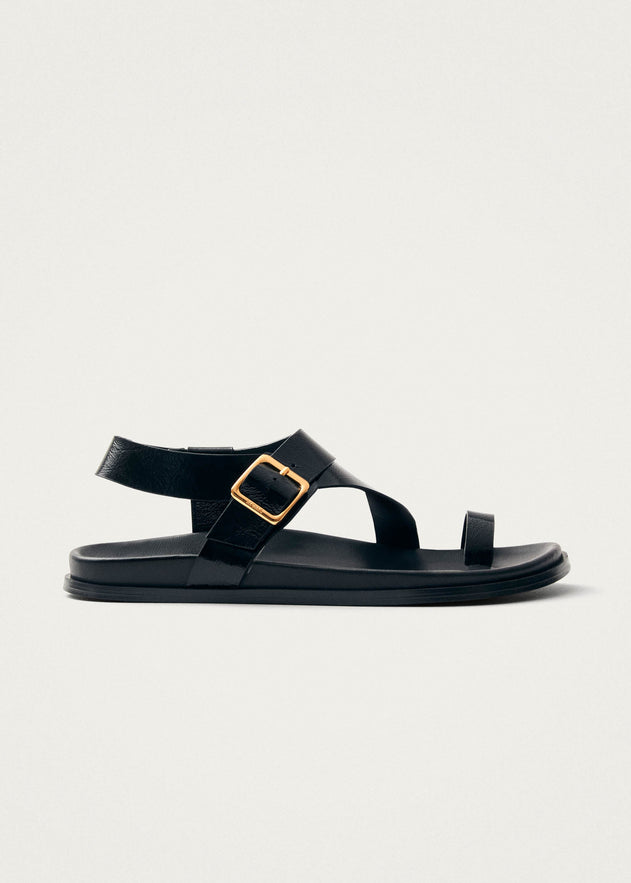 Siren Leather Sandals Onix Black