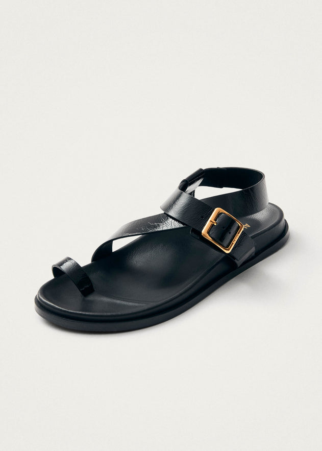 Siren Leather Sandals Onix Black