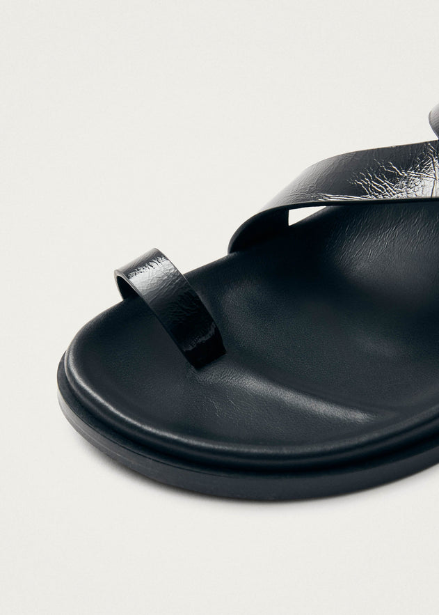 Siren Leather Sandals Onix Black
