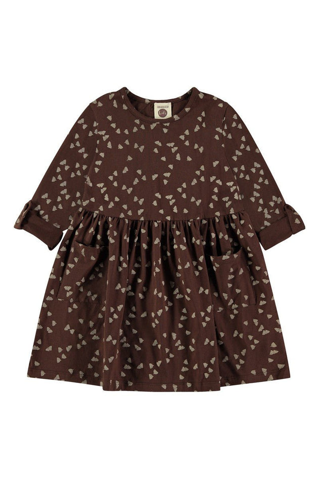 Kids' Sally Oversize Dress With Pockets Brown