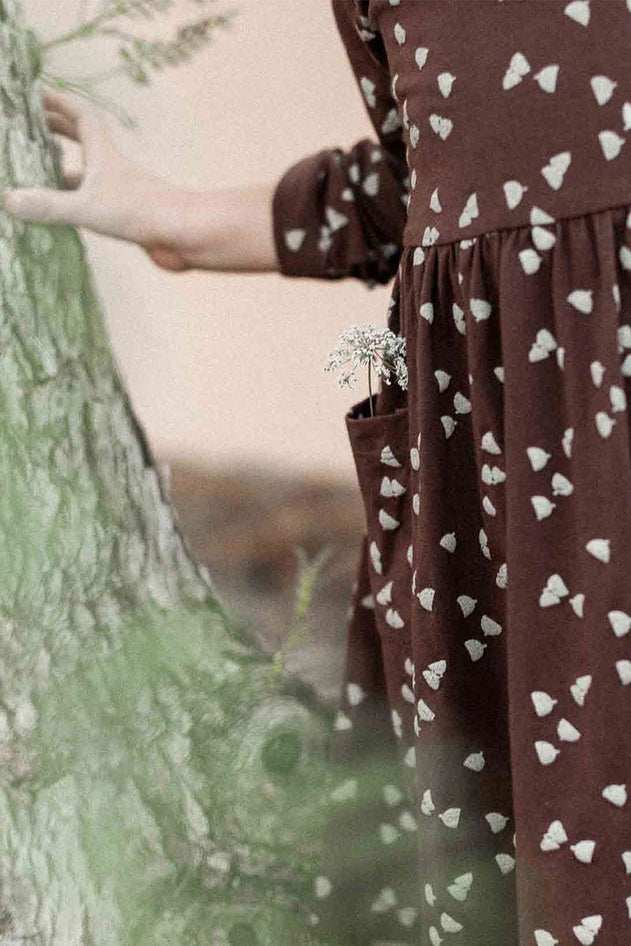 Kids' Sally Oversize Dress With Pockets Brown