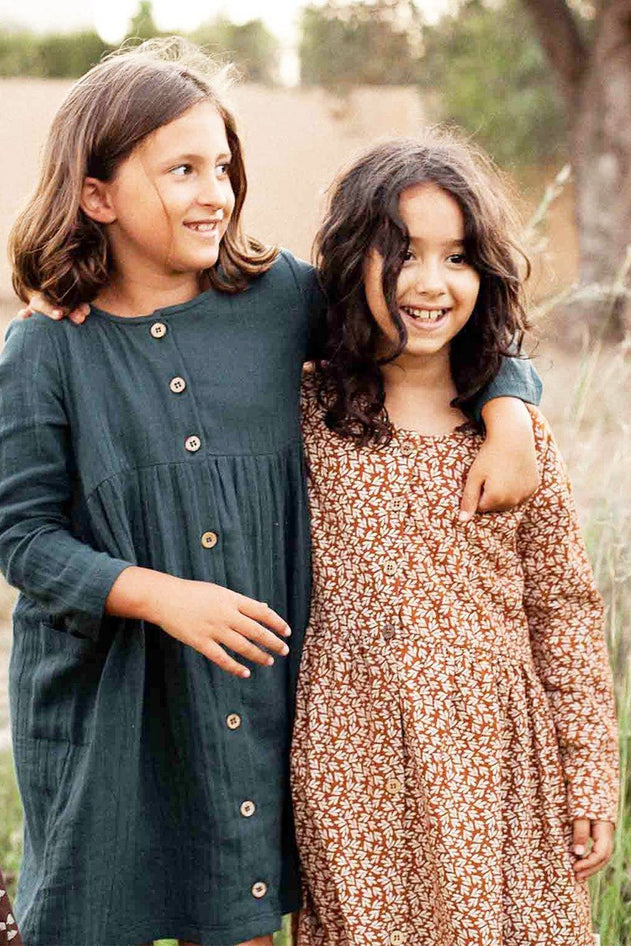 Kids' Simone Dress With Pockets Blue