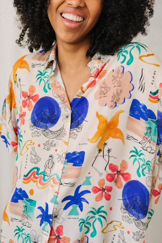 Stora Herro Shirt Surf Abstract - IVALO.COM
