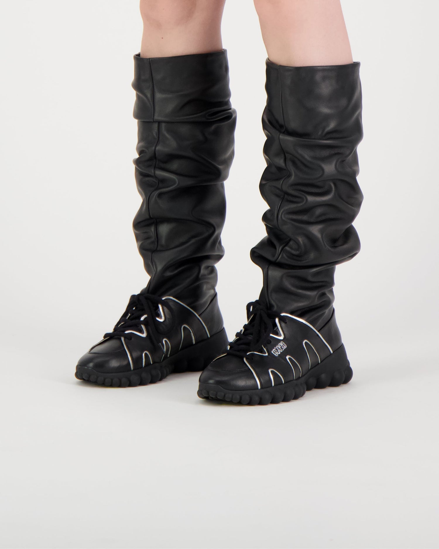 String Boots Black