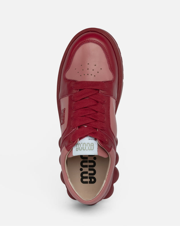 Oyster Sneakers Cherry/Rose Leather