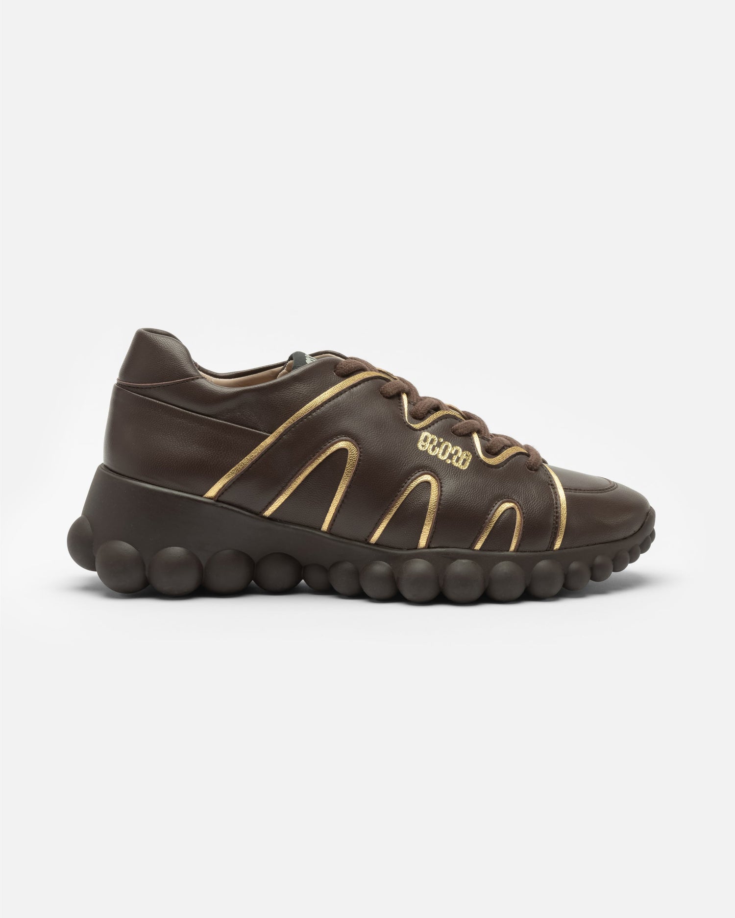 Chain Reaction Sneakers Espresso Leather