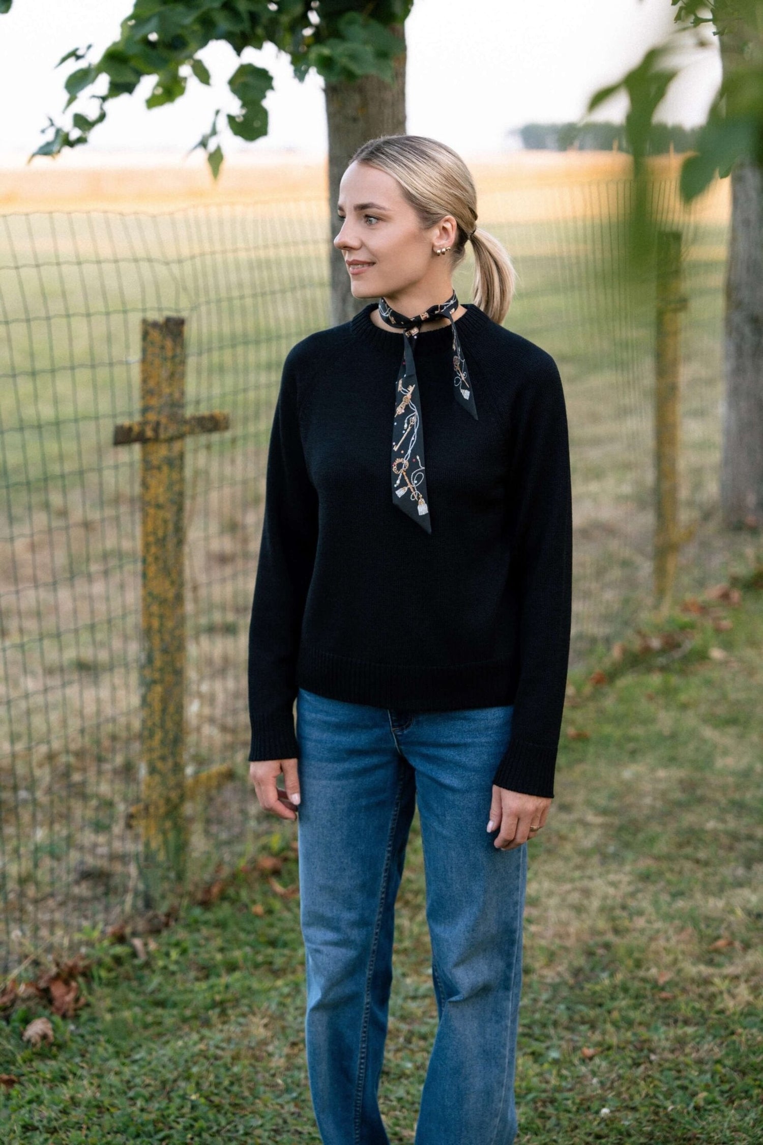 Crew Neck Merino Wool Sweater