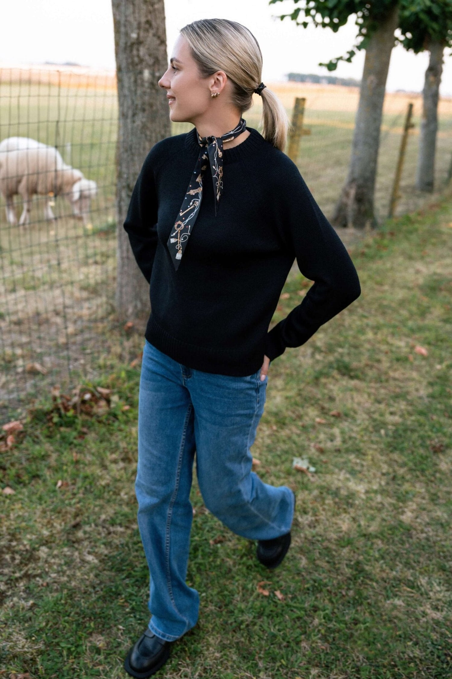 Crew Neck Merino Wool Sweater