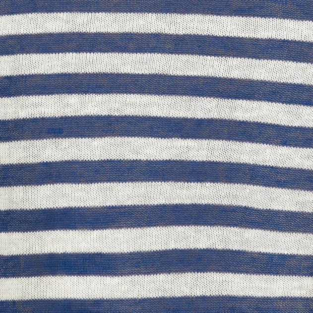 Energia Unisex Linen T-Shirt Navy Striped