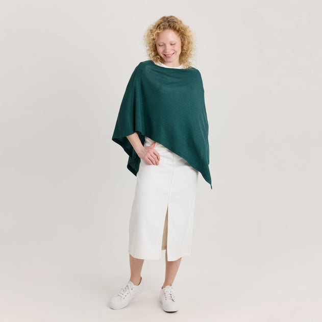 Women's Merino Silk Poncho