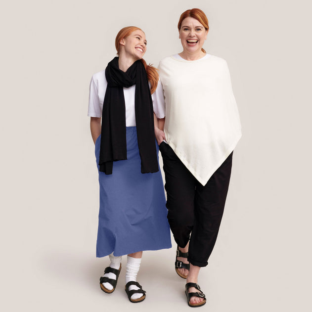 Women's Merino Silk Poncho