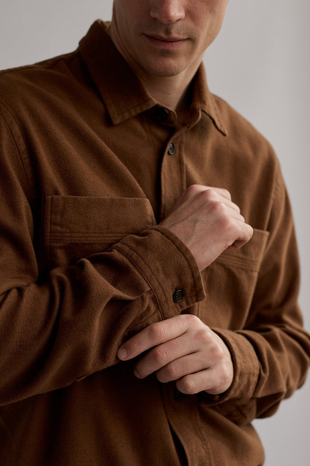 Taylor Shirt Brown Sand