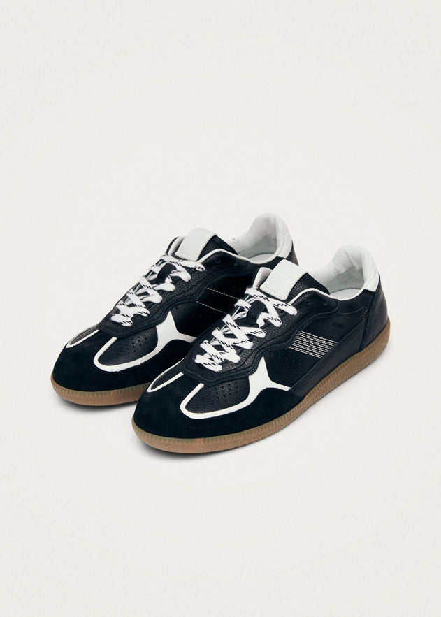 Tb.490 Rife Leather Sneakers Grain Black & White
