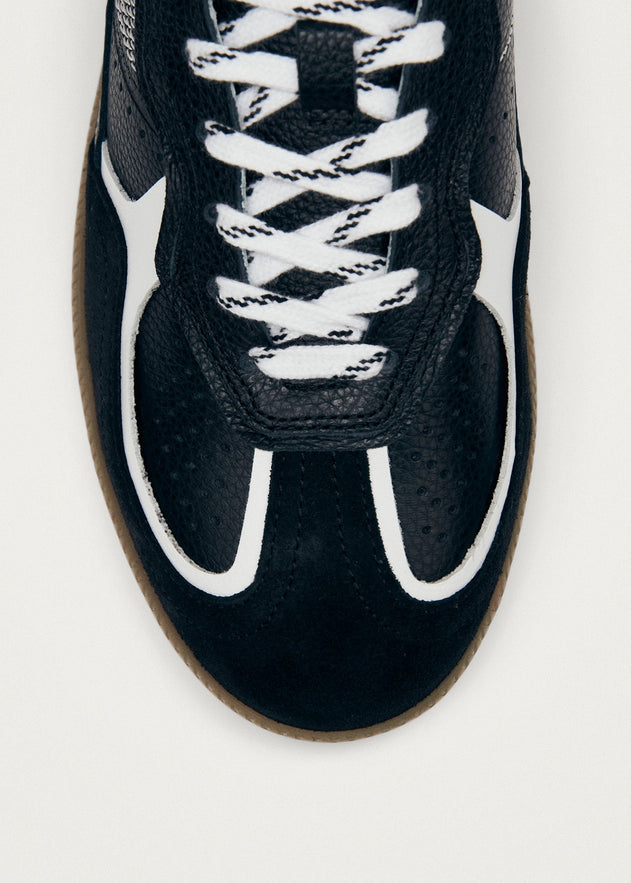 Tb.490 Rife Leather Sneakers Grain Black & White