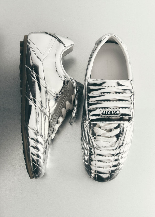 Tb.99 Leather Sneakers Silver