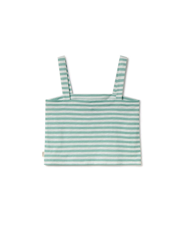 Torsa Top Mint Leaf Stripes