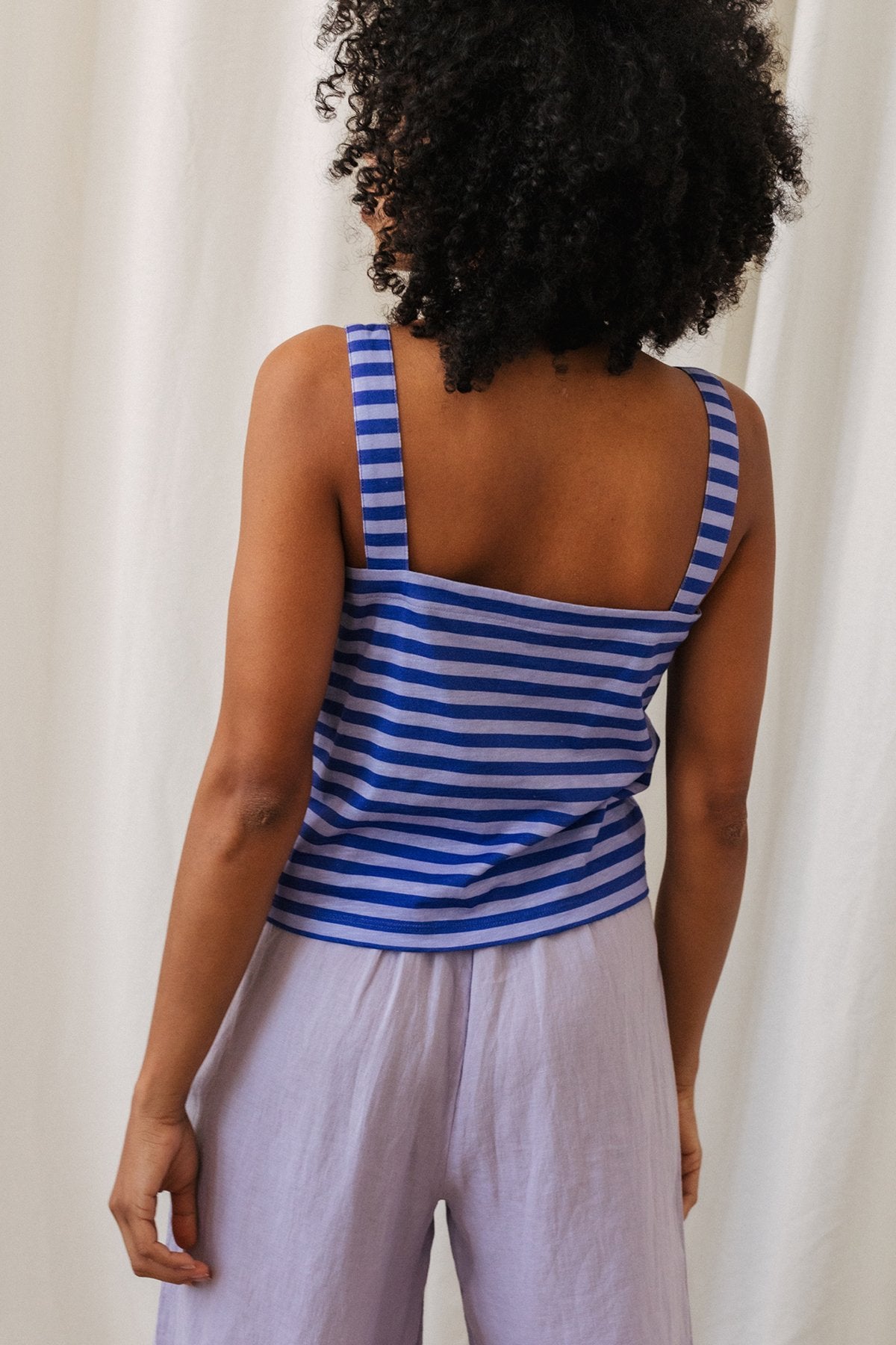 Torsa Top Purple Stripes