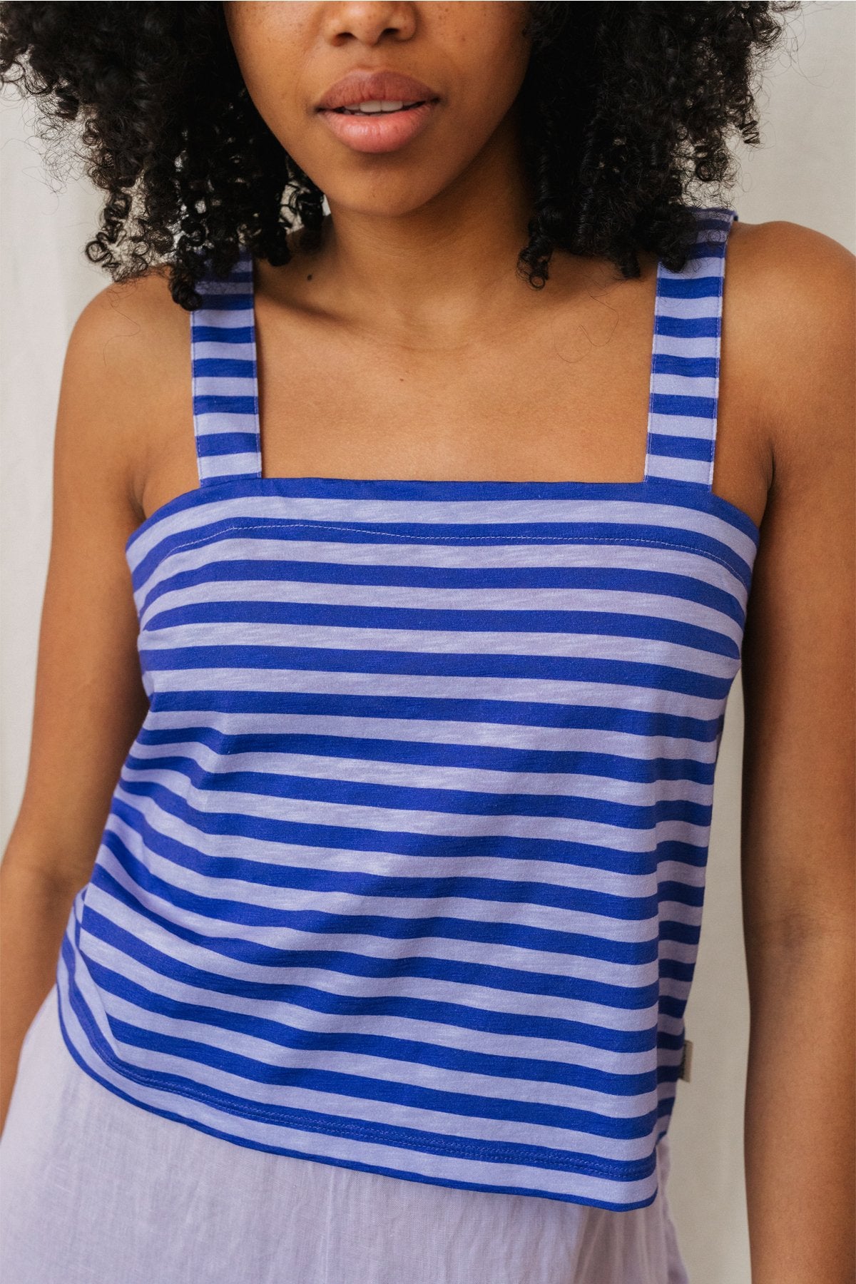 Torsa Top Purple Stripes
