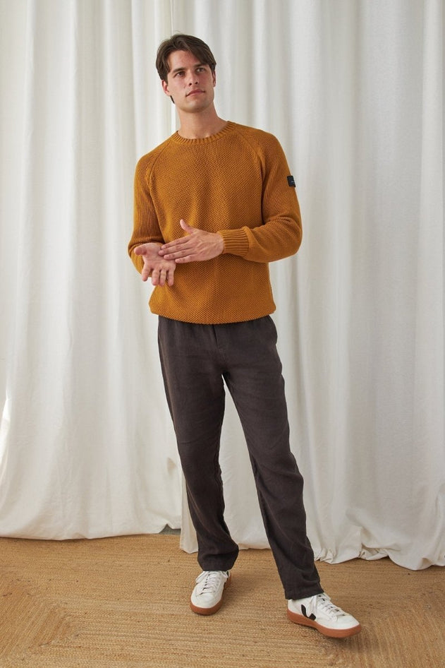 Tortuga Knitted Sweater Mustard - IVALO.COM