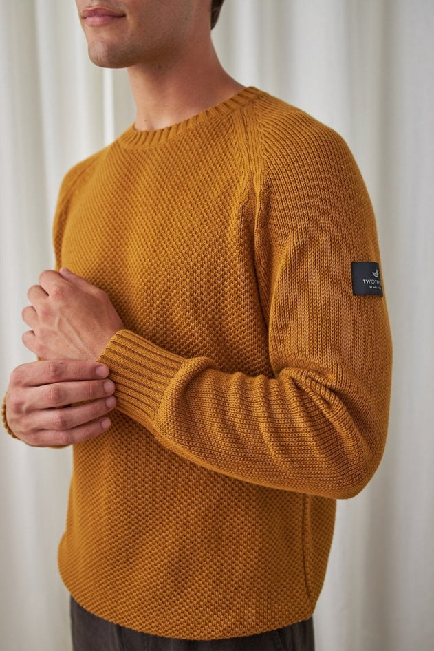 Tortuga Knitted Sweater Mustard - IVALO.COM