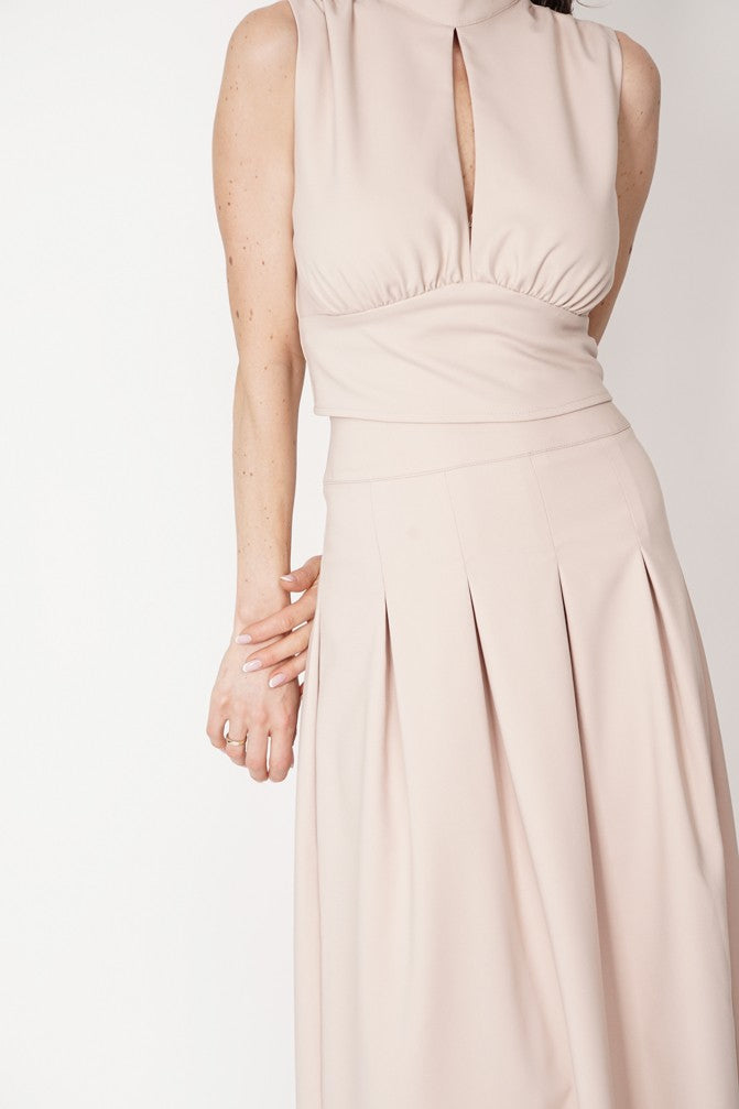Eleonora Maxi Skirt Beige