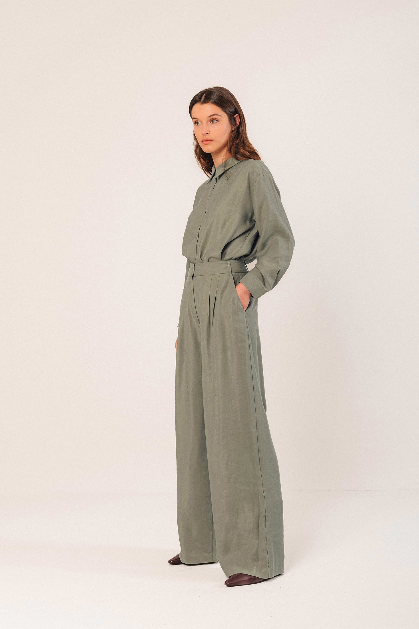 Classic Modal Shirt Green