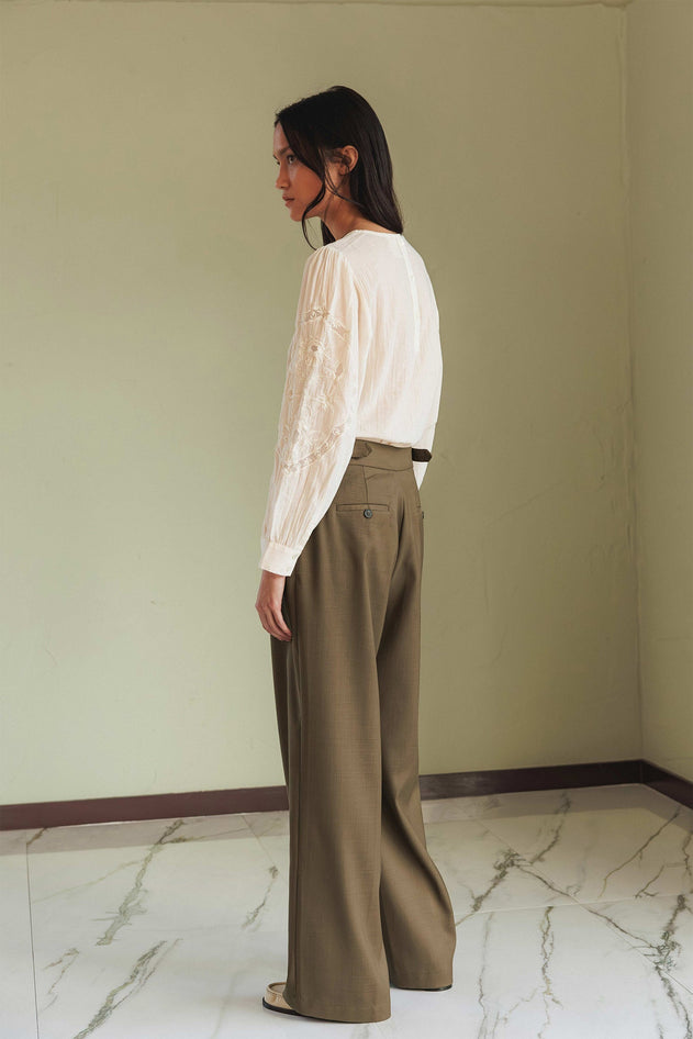 Paty Straight Pants Brown