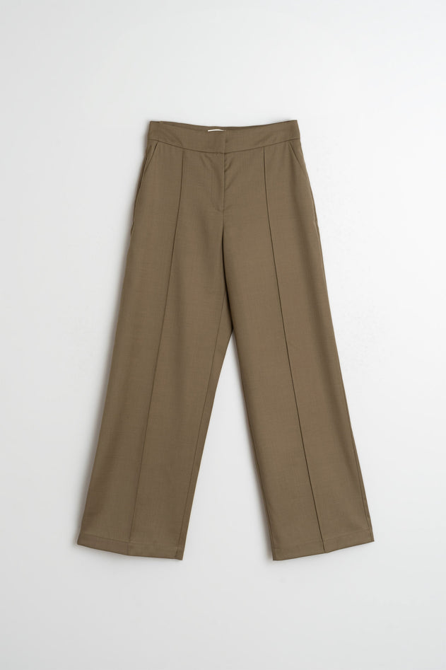 Paty Straight Pants Brown