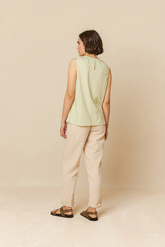 Lace Combined Top Green