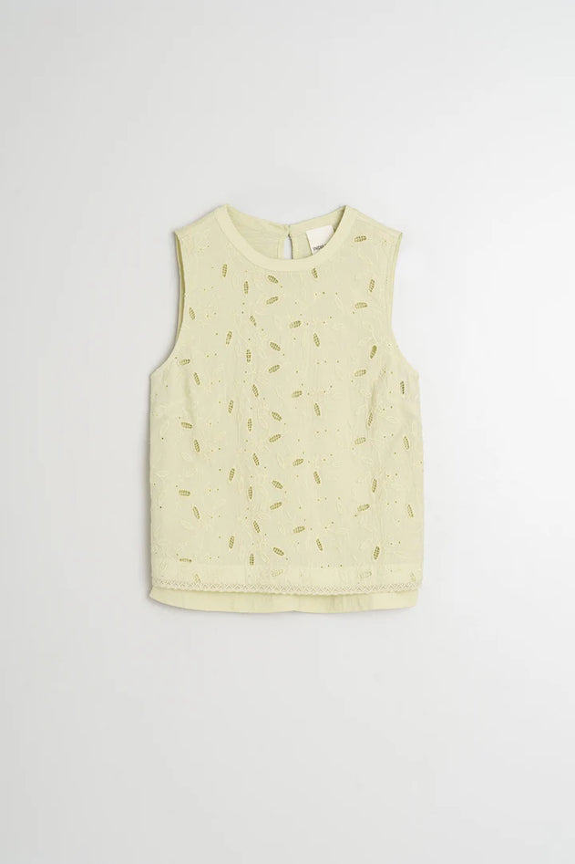 Lace Combined Top Green