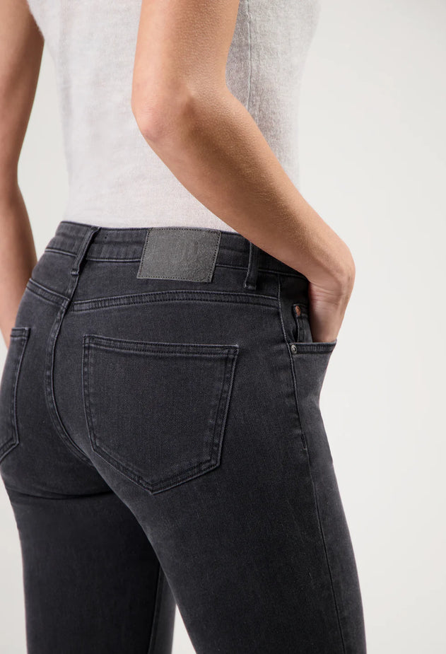 Faye Low Slim Jeans Stone Black
