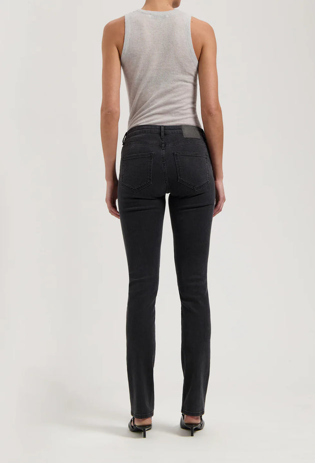 Faye Low Slim Jeans Stone Black