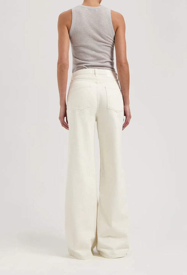 Sara High Loose Flow Jeans Natural