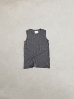 Cashmere Knitted Sleeveless Top Grey