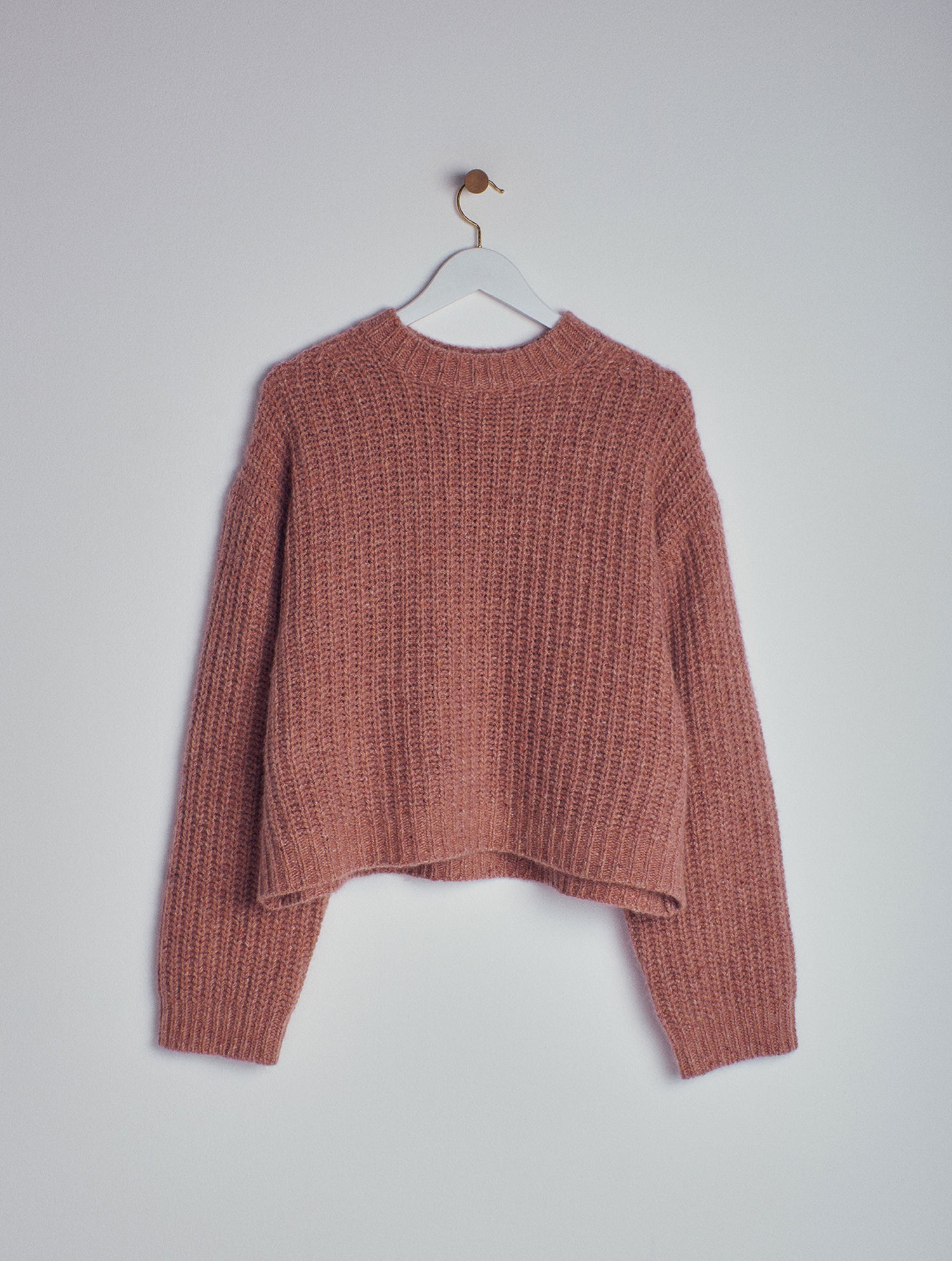 Mafalda Cashmere Knitted Chunky Sweater Brick