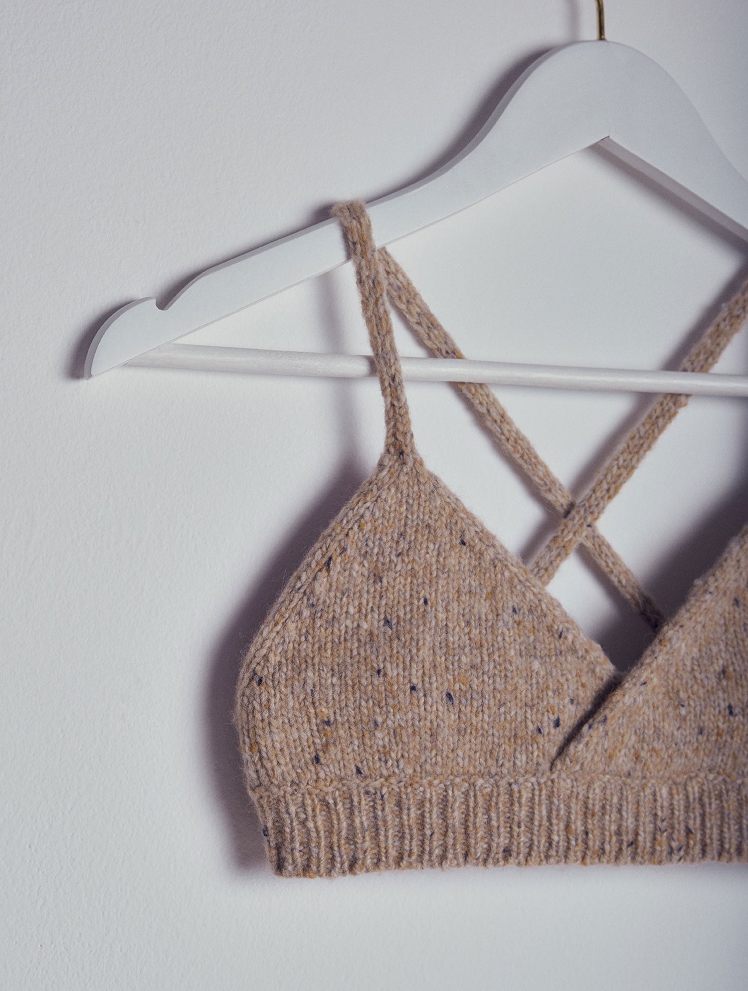 Minerva Knitted Bralette Ligh Brown