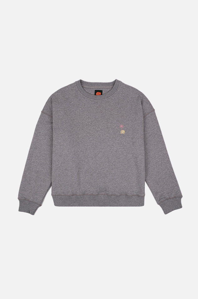 Women's Antonyo Marest x Trendsplant Art Hut Oversized Sweater Sport Grey