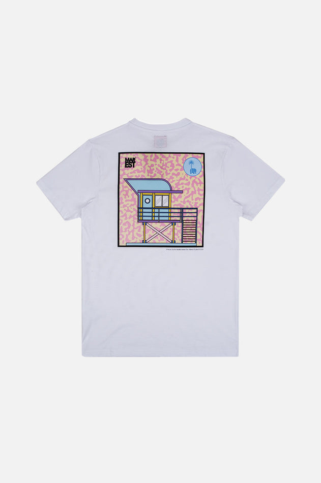 Antonyo Marest x Trendsplant Art Hut T-Shirt White