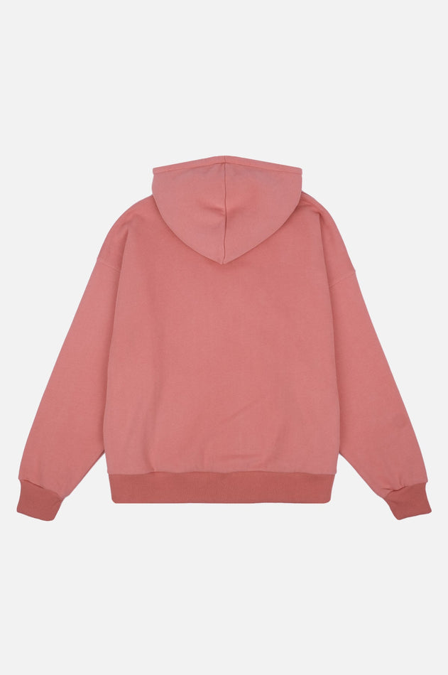 Women's Organic Essential Oversized Zip Hoodie Rossette Pink