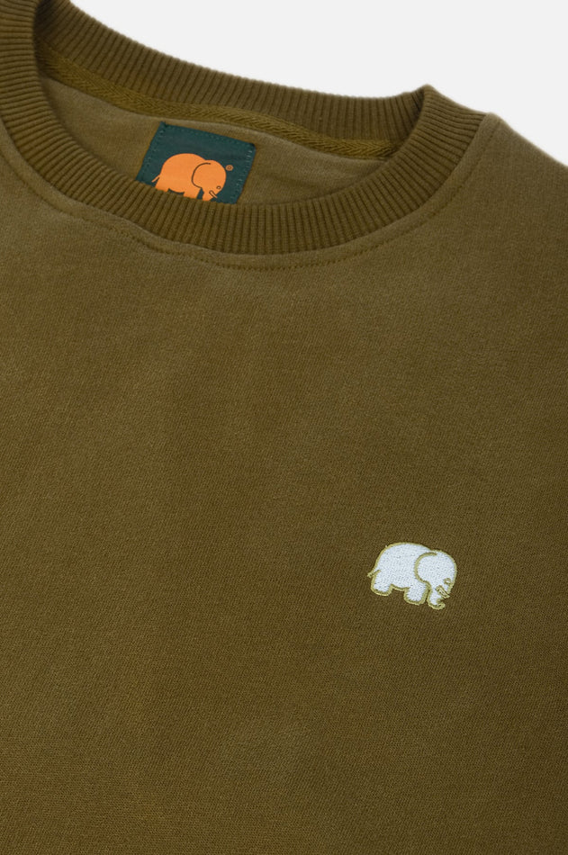 Organic Essential Sweater Fir Green