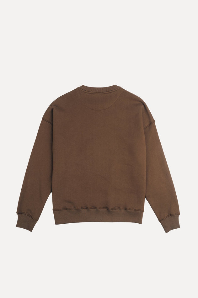 Women's Organic Essential Oversized Sweater Cocoa Brown